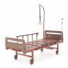 Кровать для лежачих больных MED-MOS Е-8 ЛДСП (коричневый) без матраса